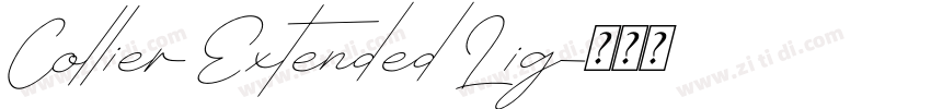 Collier Extended Lig字体转换